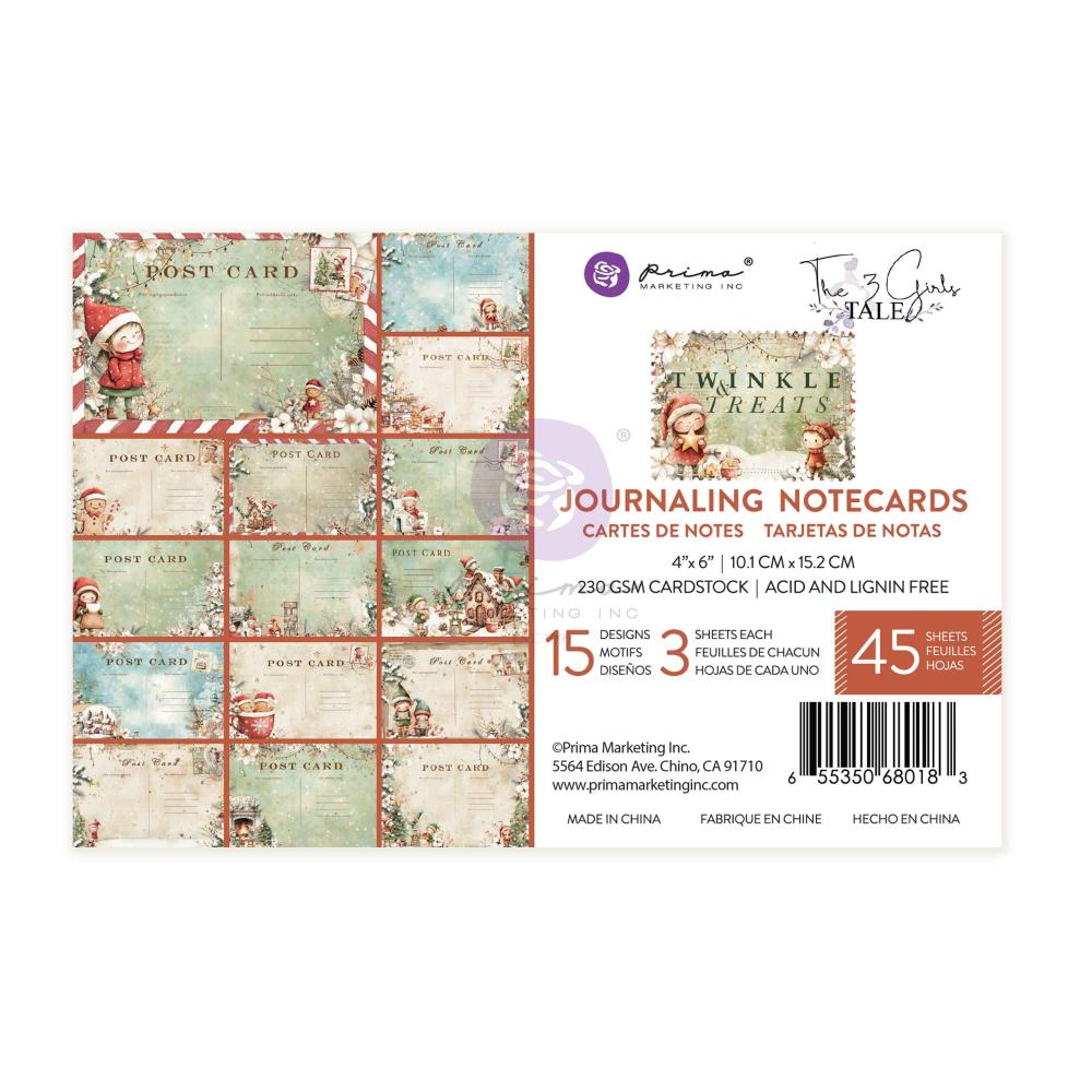 Prima Marketing - Twinkle & Treats - Prima Marketing Journaling Cards 4"X6" 45/Pkg