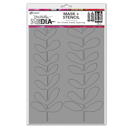 Ranger Dina Wakley MEdia Stencils Branches Redux