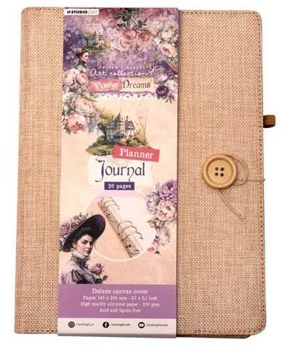 Studio Light Journal Deluxe canvas planner Vict. Dreams nr.11