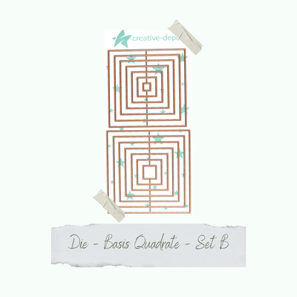 Creative Depot - Die - Basic - Basis Quadrate - Set B 