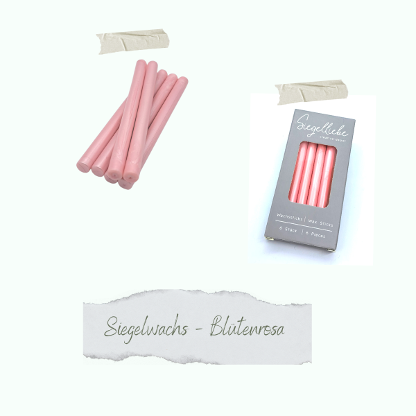 Creative Depot -  Wachssticks - Blütenrosa - Siegelliebe
