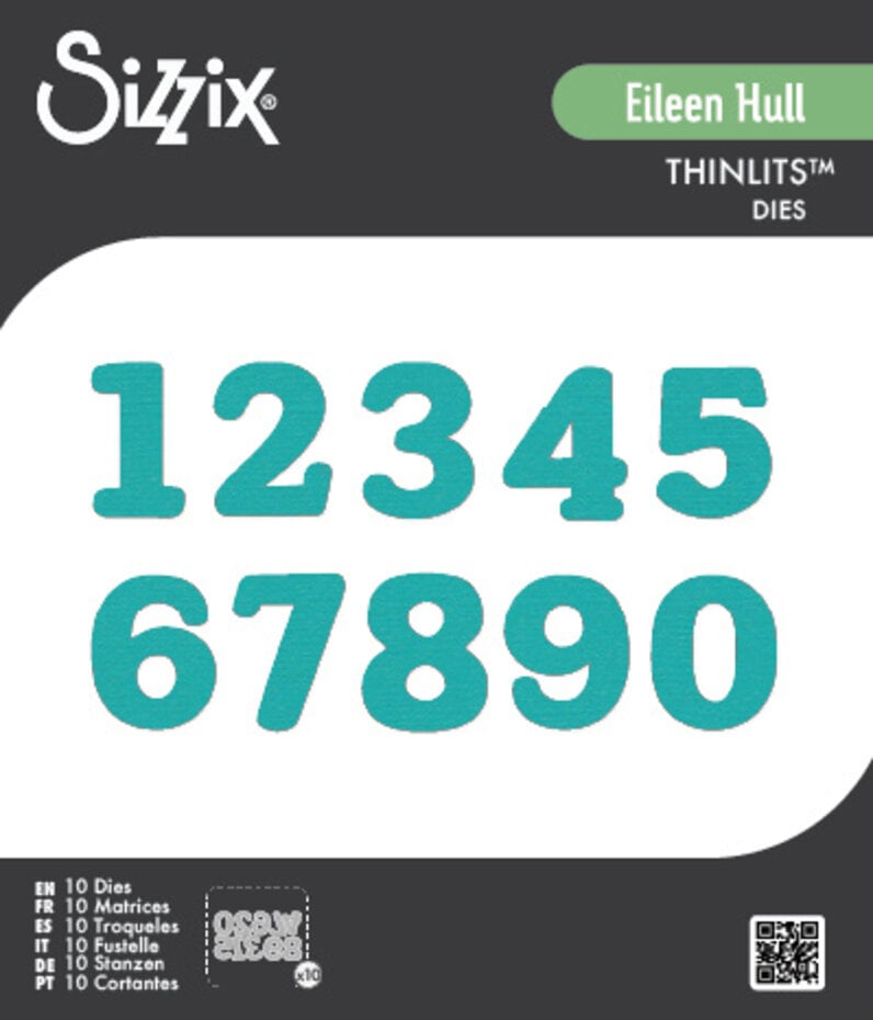 Sizzix - Thinlits Die Set Nora Numbers (10pcs) by Eileen Hull