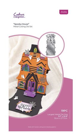 Crafter's Companion - Snijmal - 3-in-1 Create-a-Card Cutting & Embossing Die Spooky House