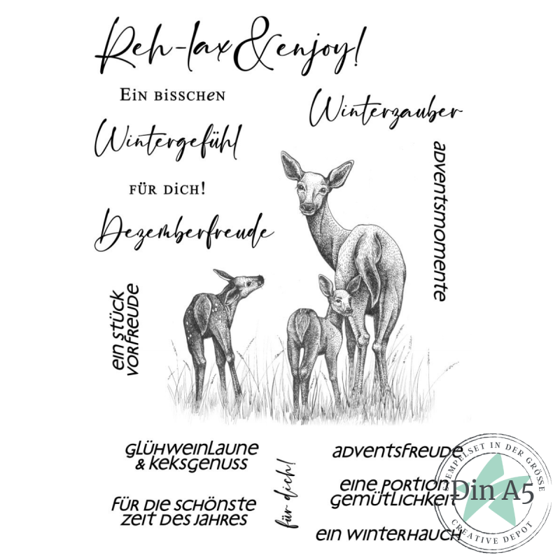Creative Depot -  Stempelset - Reh-lax & enjoy 