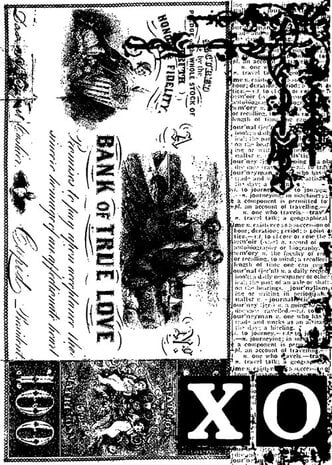 Stampers Anonymous - Love Tim Holtz Components Cling Mount Collage Stamp