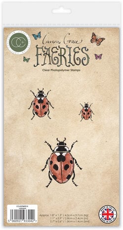 Craft Consortium  - Fairies A6 Clear Photopolymer Stamps Ladybird