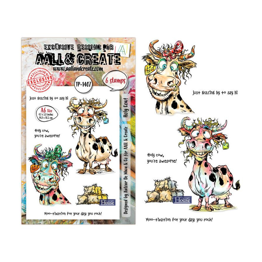 AALL & Create -  Tampon Clear - 1407 -Holy Cow!