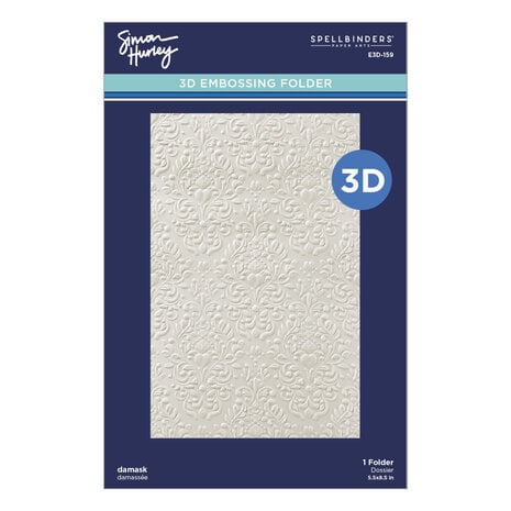 Spellbinders - Spooktacular 3D Embossing Folder Damask 
