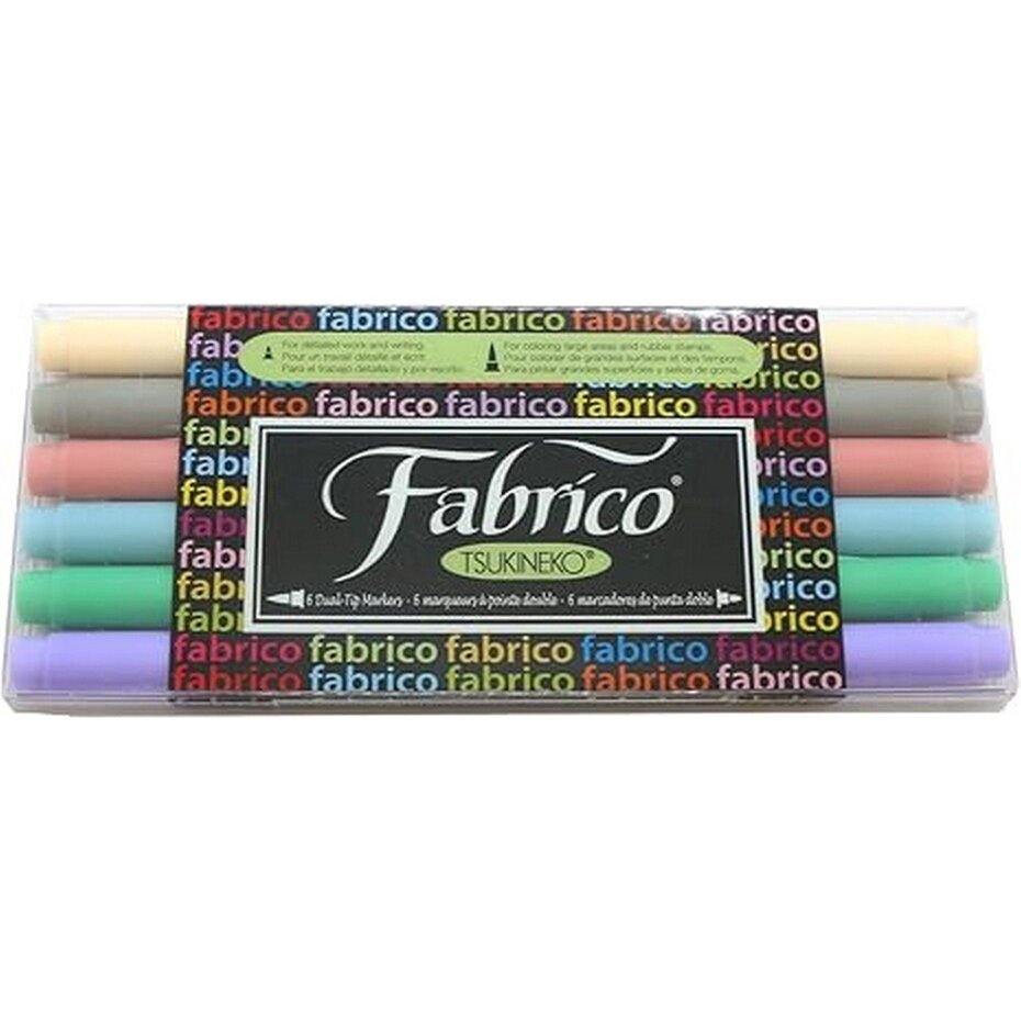 Tsukineko - VersaCraft Fabrico Marker-Set Pastell (6 Stück) 