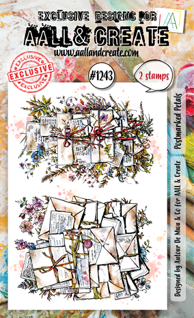 AALL & Create - Stamp Set A6 Postmarked Petals AALL & Create - Stamp Set A6 Postmarked Petals
