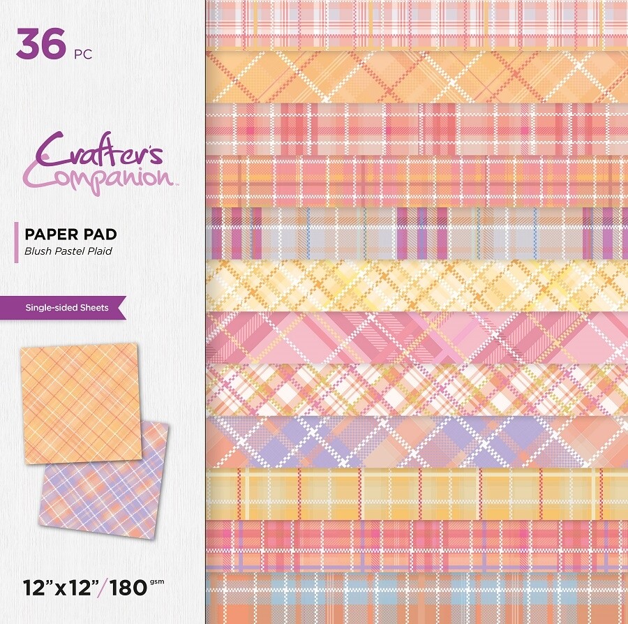 CC - Blush Pastel Plaid - Paperpad 30x30 cm CC - Blush Pastel Plaid - Paperpad 30x30 cm