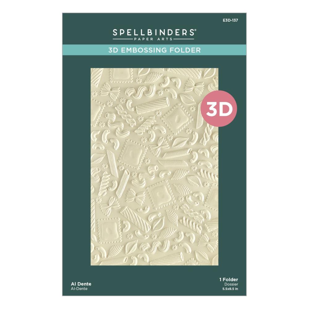 Spellbinders - 3D Embossing Folder - Buon Appetito, Al Dente 