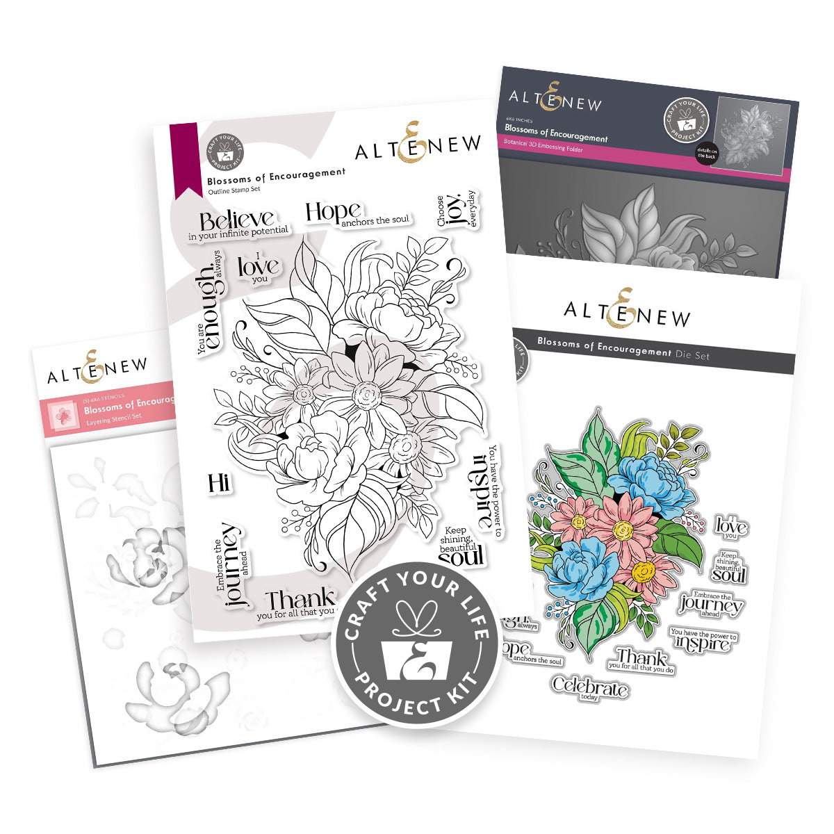 Altenew - Craft Your Life Project Kit: Blossoms of Encouragement