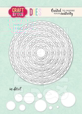 Craft & You Design - Circles Base Decorative Stiches Dies