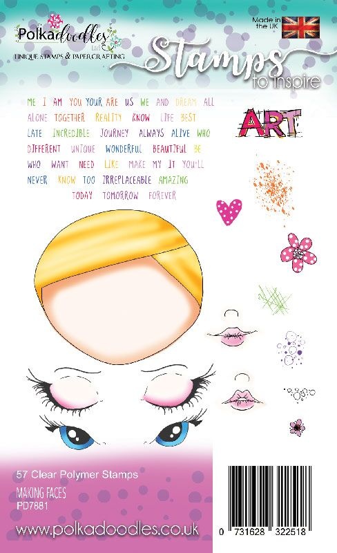 polkadoodles-making-faces-clear-stamps-pd7881 polkadoodles-making-faces-clear-stamps-pd7881