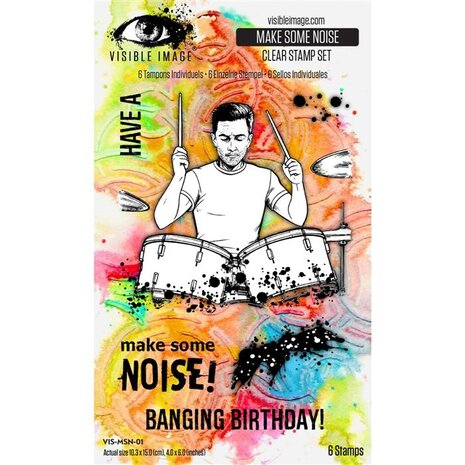 Visible Image - Make Some Noise 4x6 Inch Stamp Set Visible Image - Make Some Noise 4x6 Inch Stamp Set