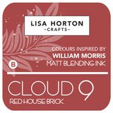 Lisa Horton Crafts Cloud 9 Matt Blending Ink Pad - Red House Brick,Picked By William Morris