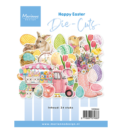Marianne D - Die-cuts Happy Easter