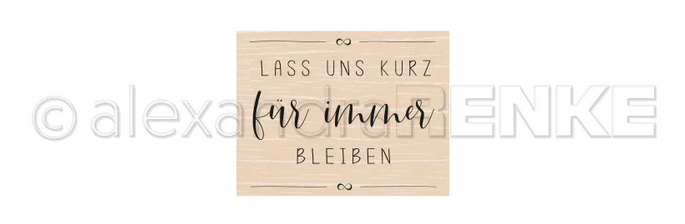 Alexandra Renke - Holzstempel 'Für immer' Alexandra Renke - Holzstempel 'Für immer'