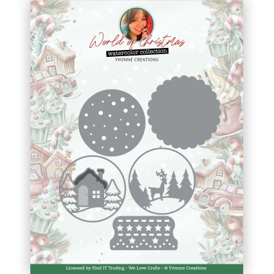 Dies - Yvonne Creations World of Christmas - Scenery Globe Dies - Yvonne Creations World of Christmas - Scenery Globe