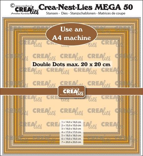 Crealies Crea-Nest-Lies Mega Square Dots