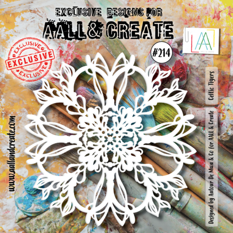 AALL & Create - Stencil 6x6 Inch Celtic Tigers