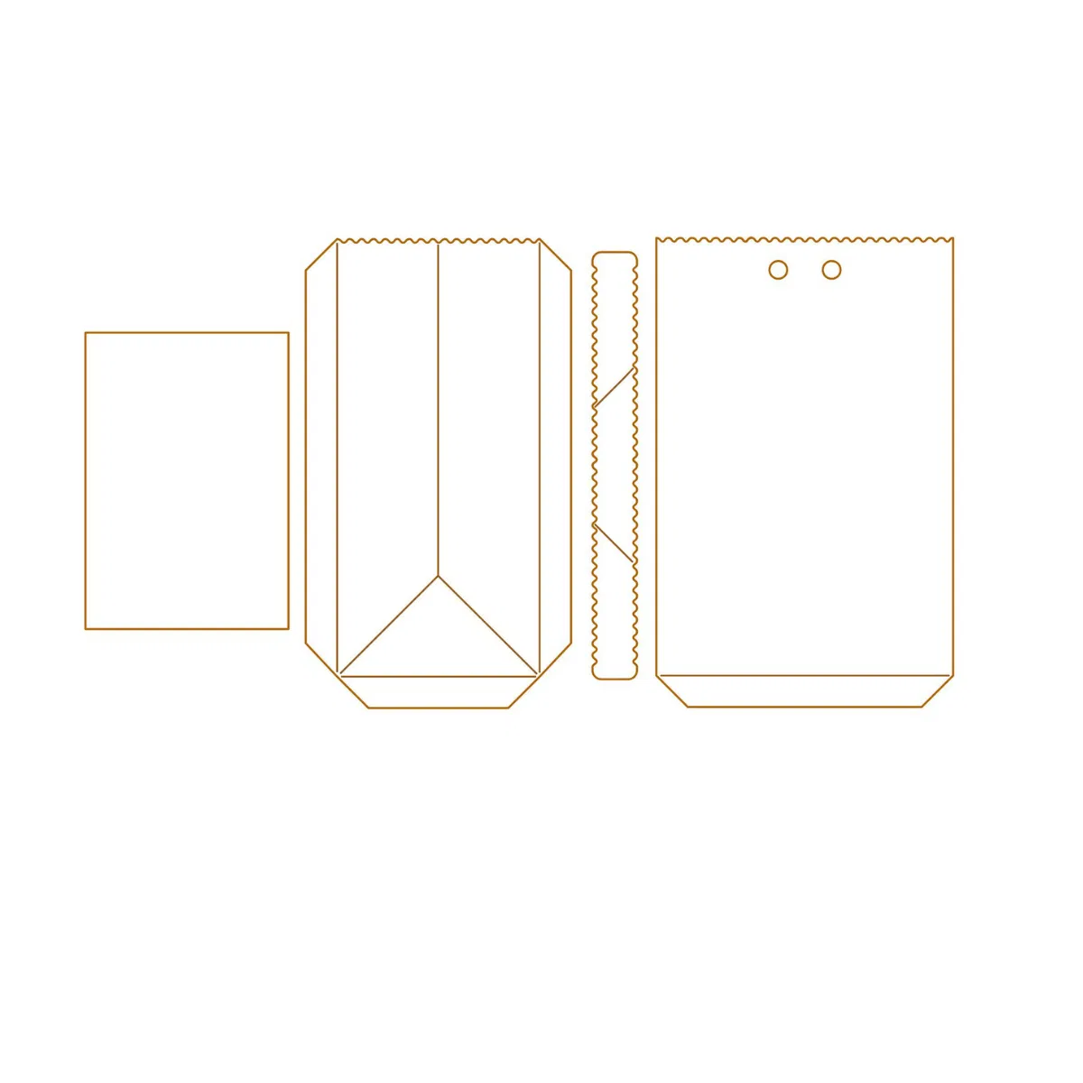 Creative Depot - Die - Papiertüte mit Wellenrand