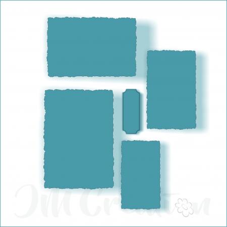 JM Creation - Stanzschablone - Büttenrandrechtecke