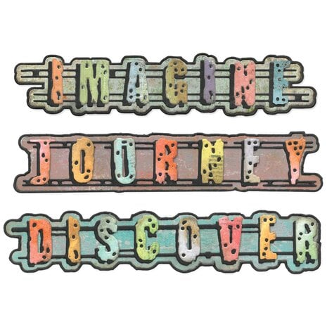 Sizzix - Thinlits Die by Seth Apter Word Wafers #1 (28pcs)