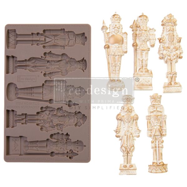 Re-Design with Prima - Wooden Nutcracker 5x8 Inch Decor Mould 