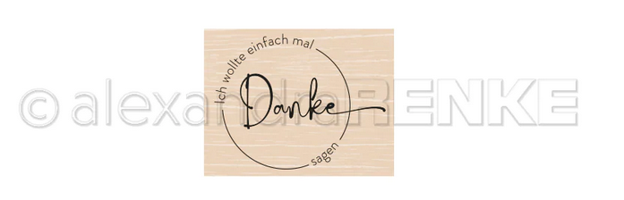 Alexandra Renke - Holzstempel 'Einfach mal Danke'