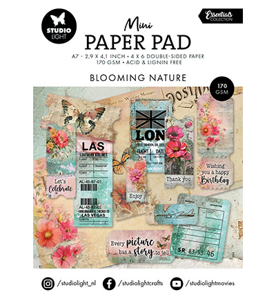SL - Mini Paper Pad Blooming Nature Essentials nr.303