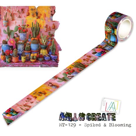 AALL and Create - Layer-It-Up Washi Tape 25mm 10m Spiked & Blooming