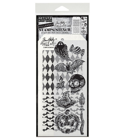 Tim Holtz - Carved Frights Tim Holtz Stamps/Stencil