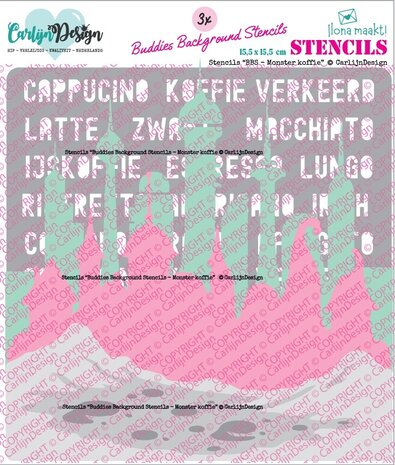 CarlijnDesign - Stencils BBS Monster Koffie CarlijnDesign - Stencils BBS Monster Koffie