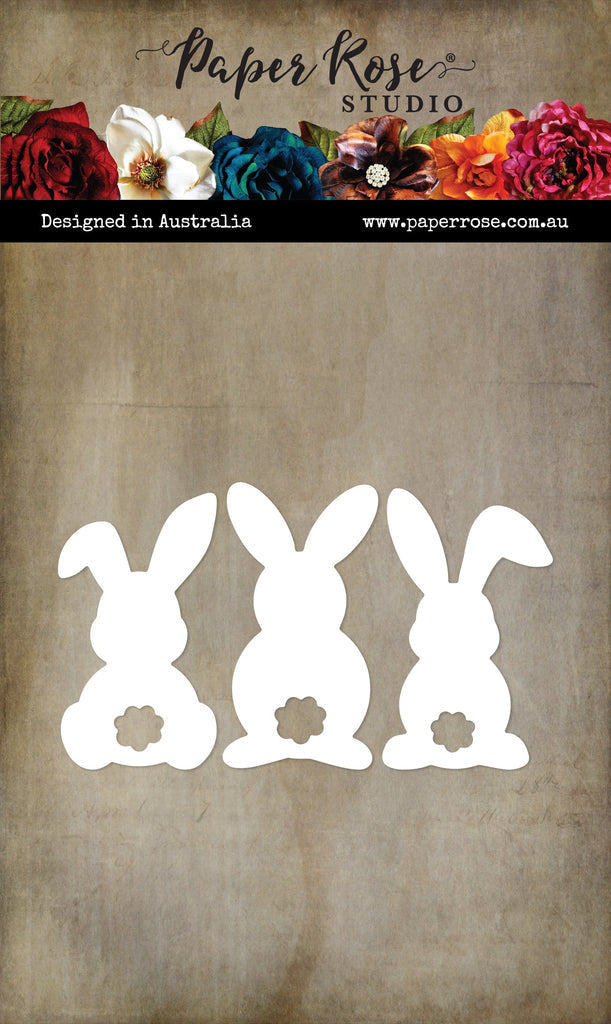 Paper Roses - Bunny Trio Large Metal Cutting Die Paper Roses - Bunny Trio Large Metal Cutting Die
