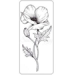 Sweet Poppy Stencil: Poppy Stamp Sweet Poppy Stencil: Poppy Stamp