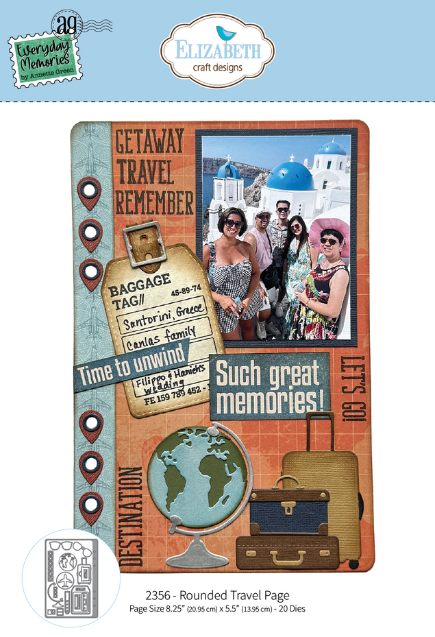 Elizabeth Craft - Rest & Relaxation Die Rounded Travel Page by Everyday Memories