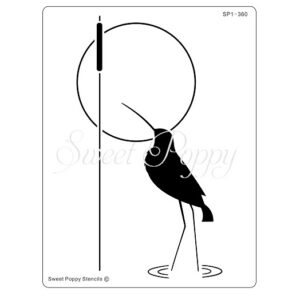 Sweet Poppy Stencil: Curlew (Bird 1) Sweet Poppy Stencil: Curlew (Bird 1)