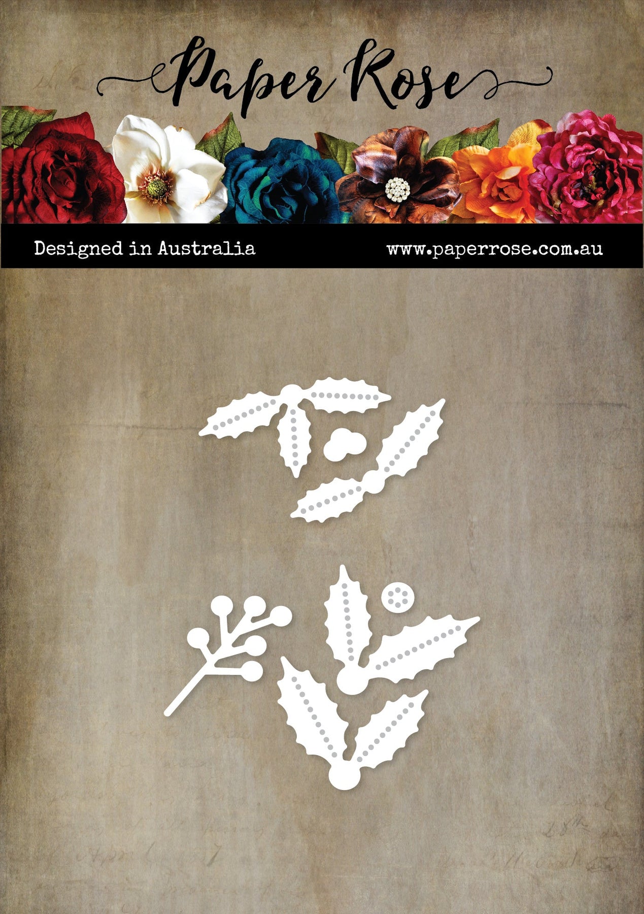Paper Rose - Holly Builder Metal Cutting Die