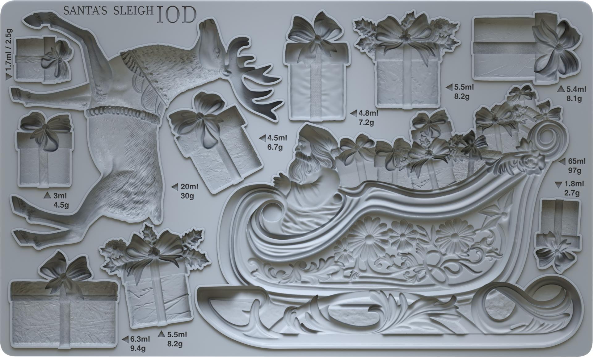 IOD Mould - Santa’s Sleigh IOD Mould - Santa’s Sleigh