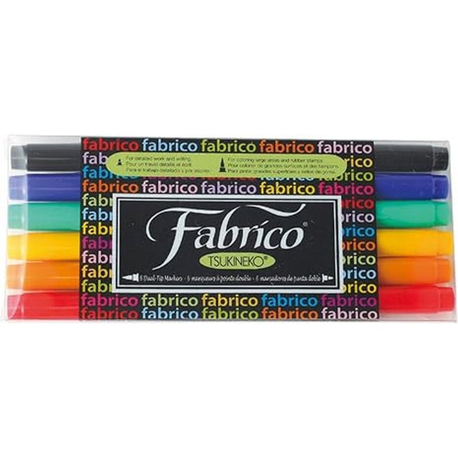 Tsukineko - VersaCraft Fabrico Marker-Set Standard (6 Stück)