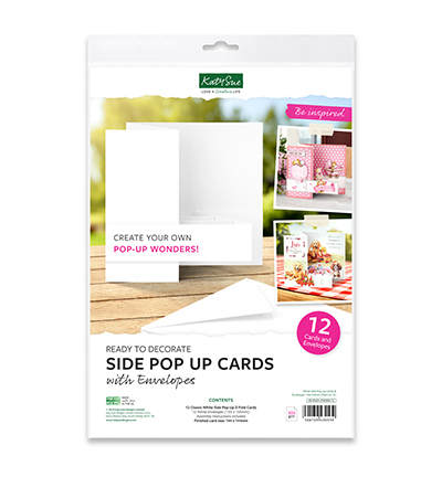 Katy Sue Designs - White Side Pop Up Cards & Envelopes