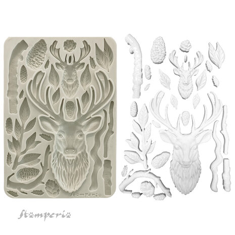 Stamperia - The Owl's House A5 Silicon Mould Deer