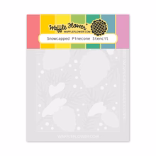 Waffle Flower - Snowcapped Pinecone Stencil