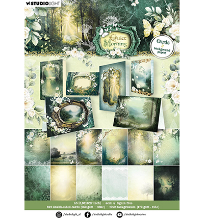 Studio Light - Design Paper Pad -  Cards & backgrounds Quiet Morning nr. 401