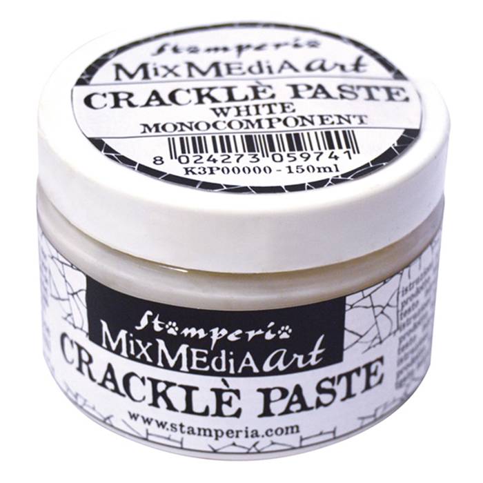 stamperia-crackle-paste-150ml-white-k3p37 stamperia-crackle-paste-150ml-white-k3p37