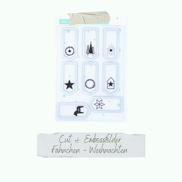 Creative Depot -  Cut & Emboss Folder - Fähnchen - Weihnachten - 11 x 15,5 cm  Creative Depot -  Cut & Emboss Folder - Fähnchen - Weihnachten - 11 x 15,5 cm