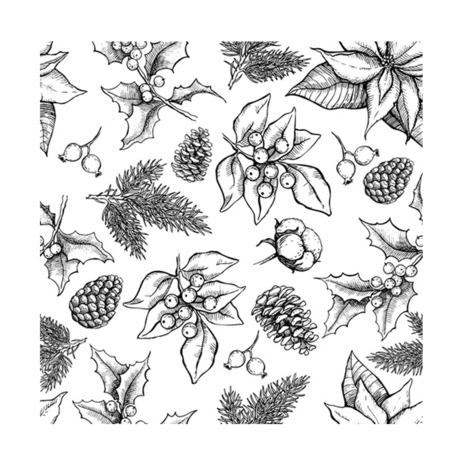Crafty Individuals - Winter Repeating Background Unmounted Rubber Stamps Crafty Individuals - Winter Repeating Background Unmounted Rubber Stamps
