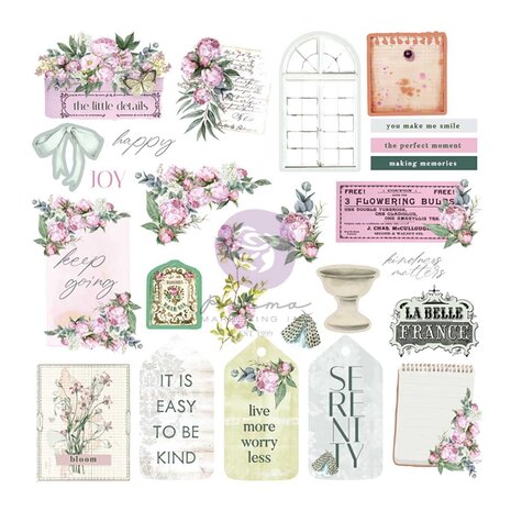 Prima Marketing - Serene Petals Ephemera Garden Tags (50pcs)
